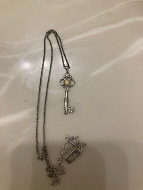 Enchanted Disney sterling silver and citrine Belle necklace